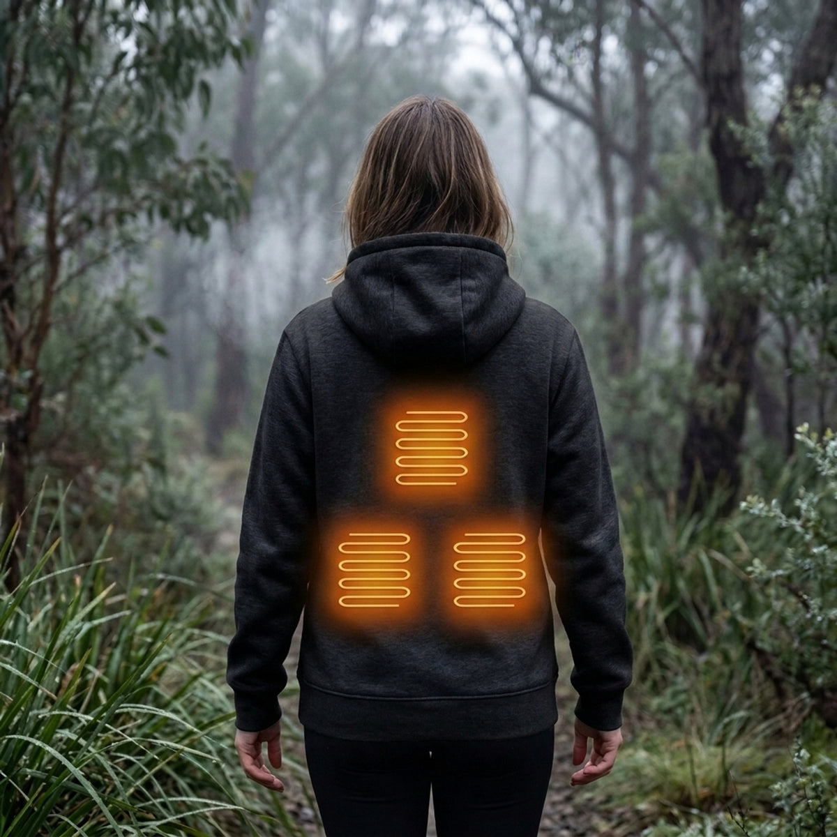 Electric Heated Zip Up Hoodie For Built-In Heating Elements Keep You Warm Without Bulk - Image 10