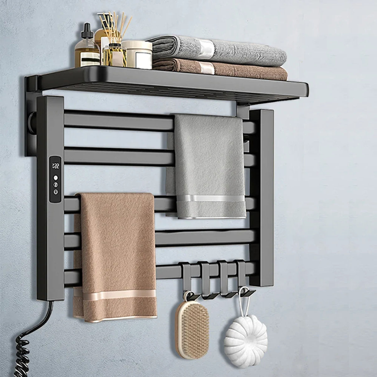 Electric Towel Rack With Digital Display And Temperature Time Control - Image 1
