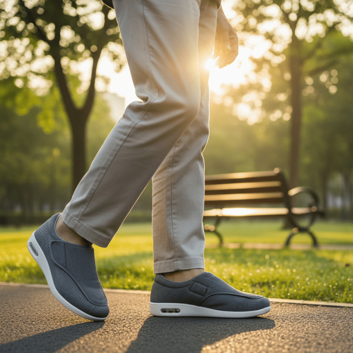 Extra Wide Diabetic Shoes with Supportive Slip-On Design and Memory Foam Insole - Image 5