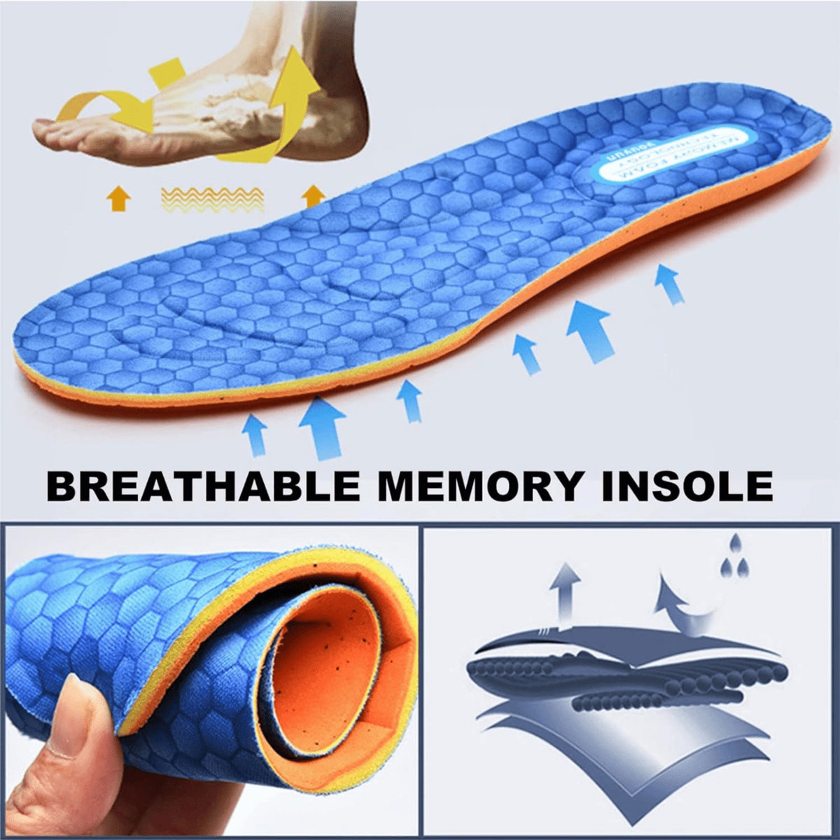 Extra Wide Diabetic Shoes with Supportive Slip-On Design and Memory Foam Insole - Image 10