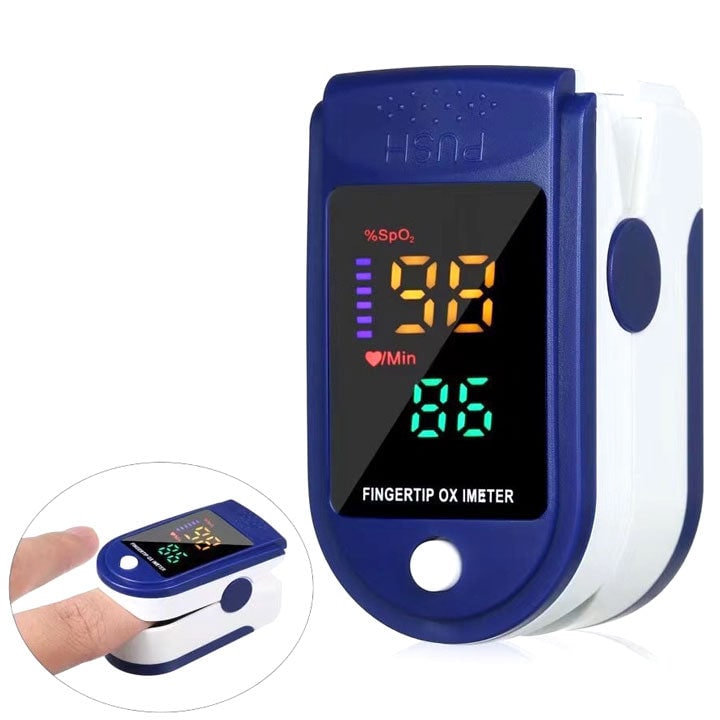 Fingertip Pulse Oximeter Portable Wellness Monitor For Oxygen Levels & Heart Activity With Large Display For Clear Visibility - Image 2