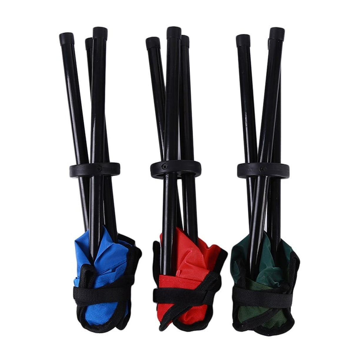 Folding Tripod Stool Collapsible Camping Portable Fabric Seat - Image 1