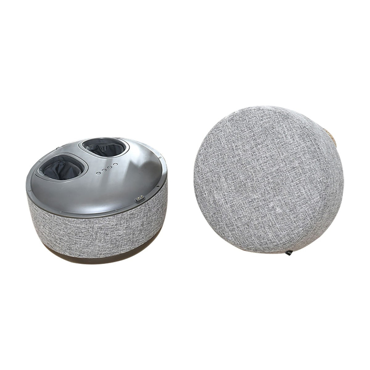 Foot Massaging Ottoman With Shiatsu Rollers Air Compression & Heat - Image 8