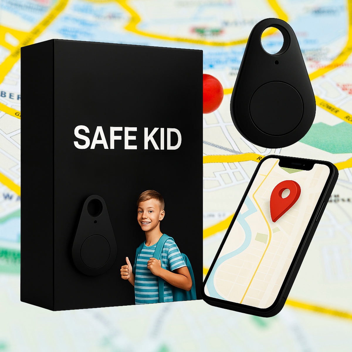 GPS Tracker With Android Bluetooth Connectivity Water-Resistant Keyring Tag For Real-Time Location Tracking In Ultra-Compact Design - Image 22