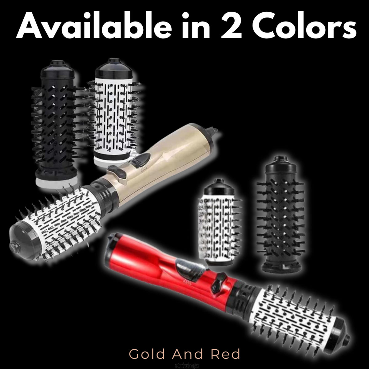 Hair Dryer Brush Hot Air Styler With Interchangeable Heads For Volumizing And Smoothing - Image 7