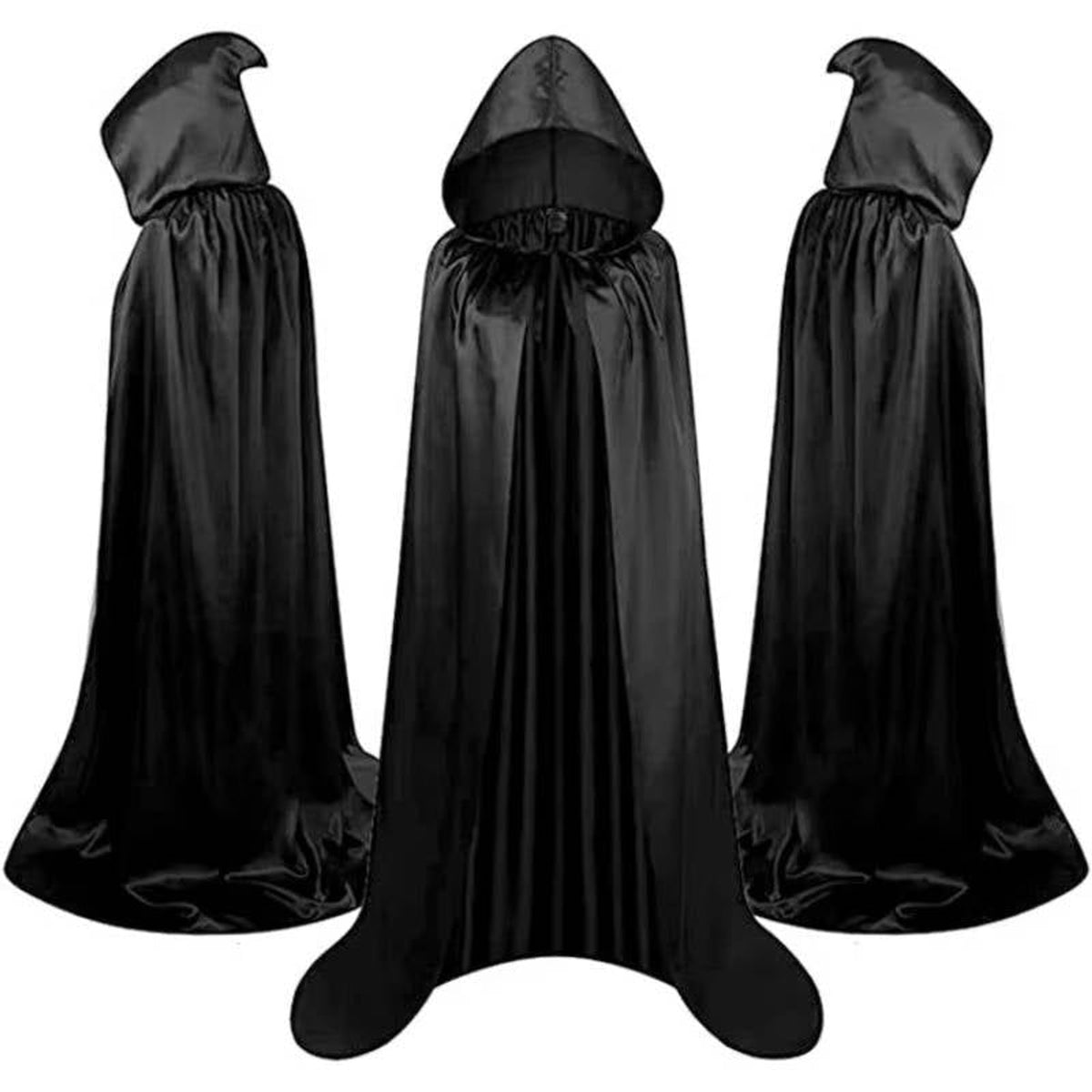 Halloween Costume Cape Hooded Cloak Full-Length For Adults Horror Themed - Image 9