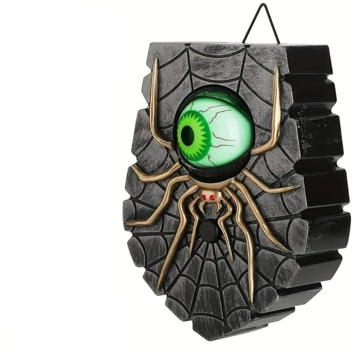 Halloween Decoration Halloween Spider Doorbell Decoration With Illuminated Blinking Eye And Battery-Powered Operation - Image 8