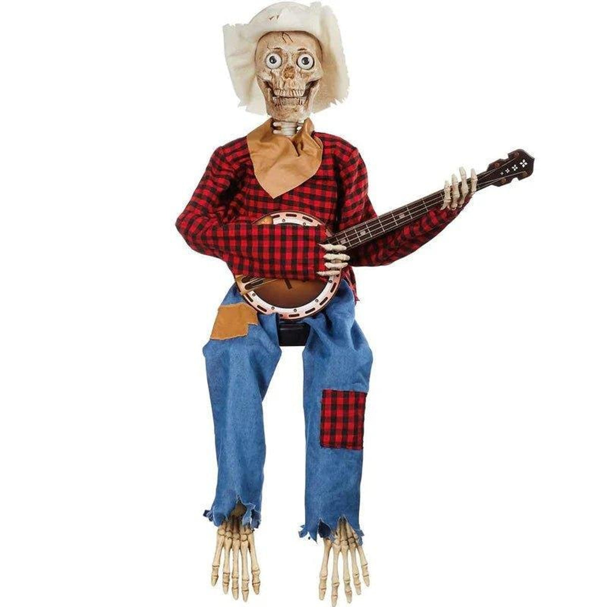 Halloween Decoration Interactive Skeleton Decoration With Glowing Eyes LED Plug In And Illuminated Movement For Halloween Decor - Image 2
