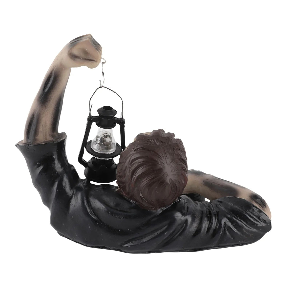 Halloween Decoration Zombie Lantern Statue With Integrated LED Light For Outdoor Seasonal Yard And Garden Decor - Image 5