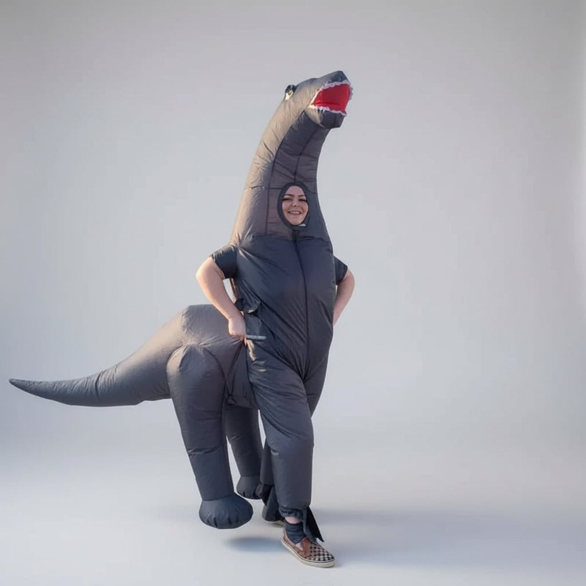 Halloween Dinosaur Inflatable Costume With Long Neck And Tail Party Cosplay Suit For Instant Dino Transformation - Image 3