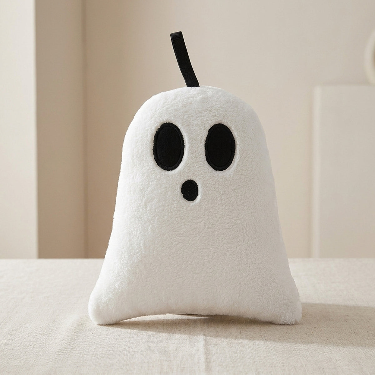 Halloween Hand Towel Ghost Shaped Decorative For Kitchen Bathroom With Hanging Loop Decor - Image 1