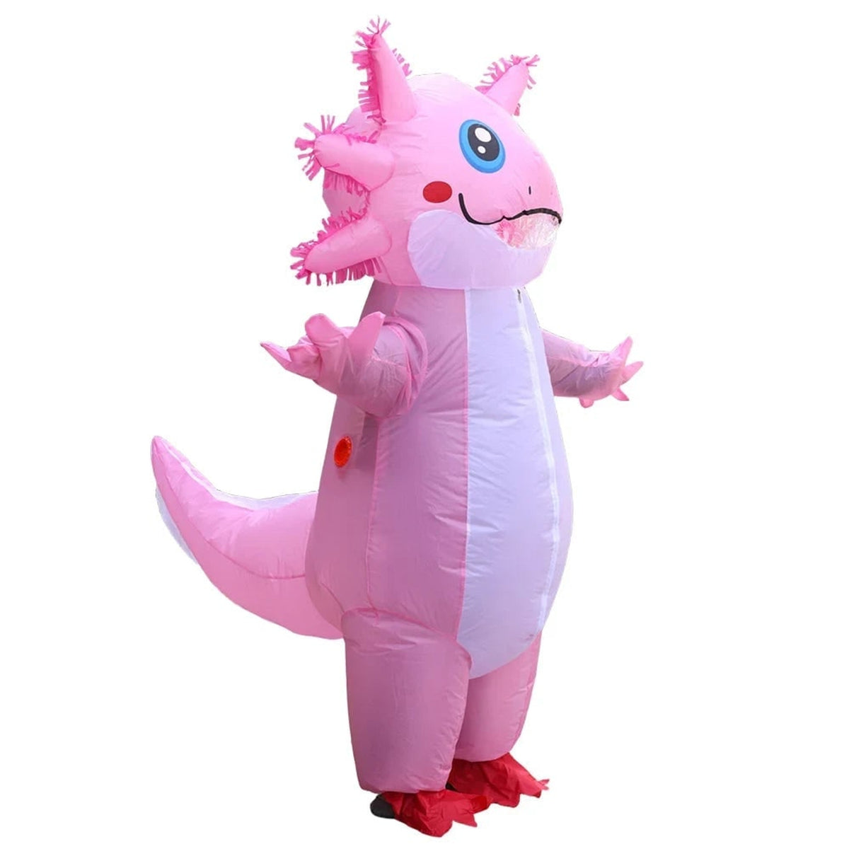 Halloween Inflatable Costume Axolotl With Battery-Operated Fan And Clear Face Window For Instant Party Fun - Image 5