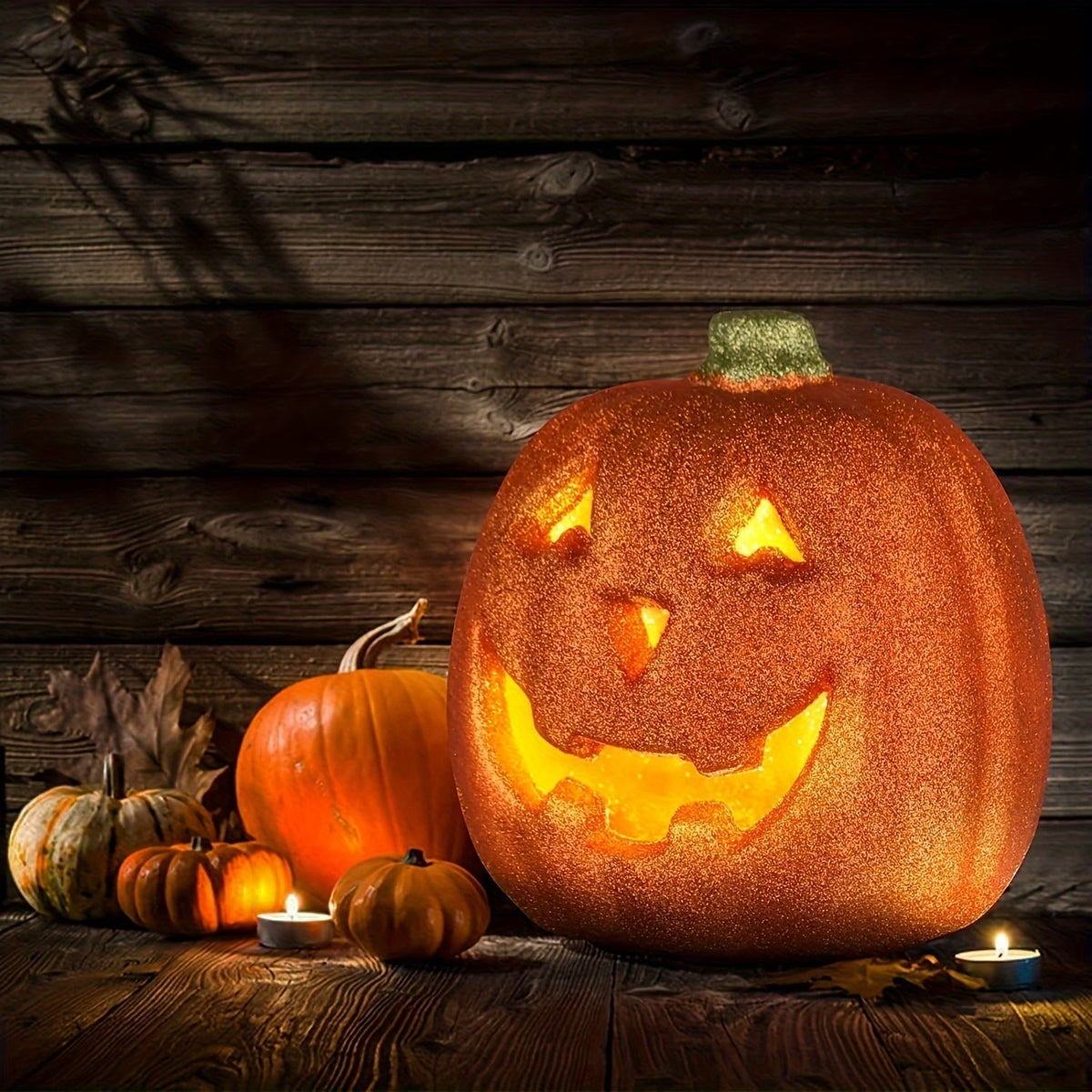 Halloween Light Up Pumpkin With Battery Operated Jack O'lantern Decor And Festive Glow For Indoor Outdoor Use - Image 1