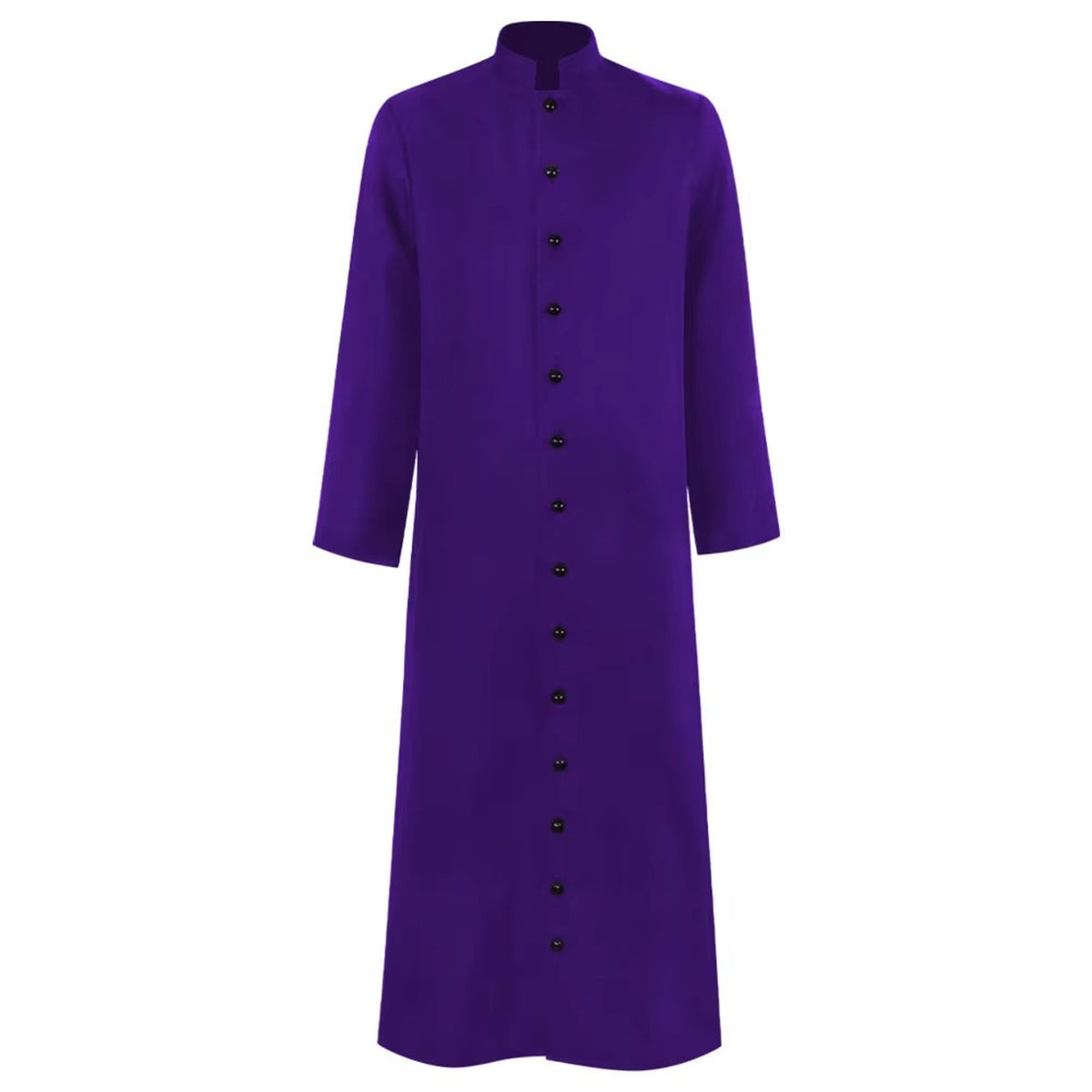 Halloween Priest Costume Cassock Robe With Button Front For Clergy Outfit Authentic Ecclesiastical Look - Image 5