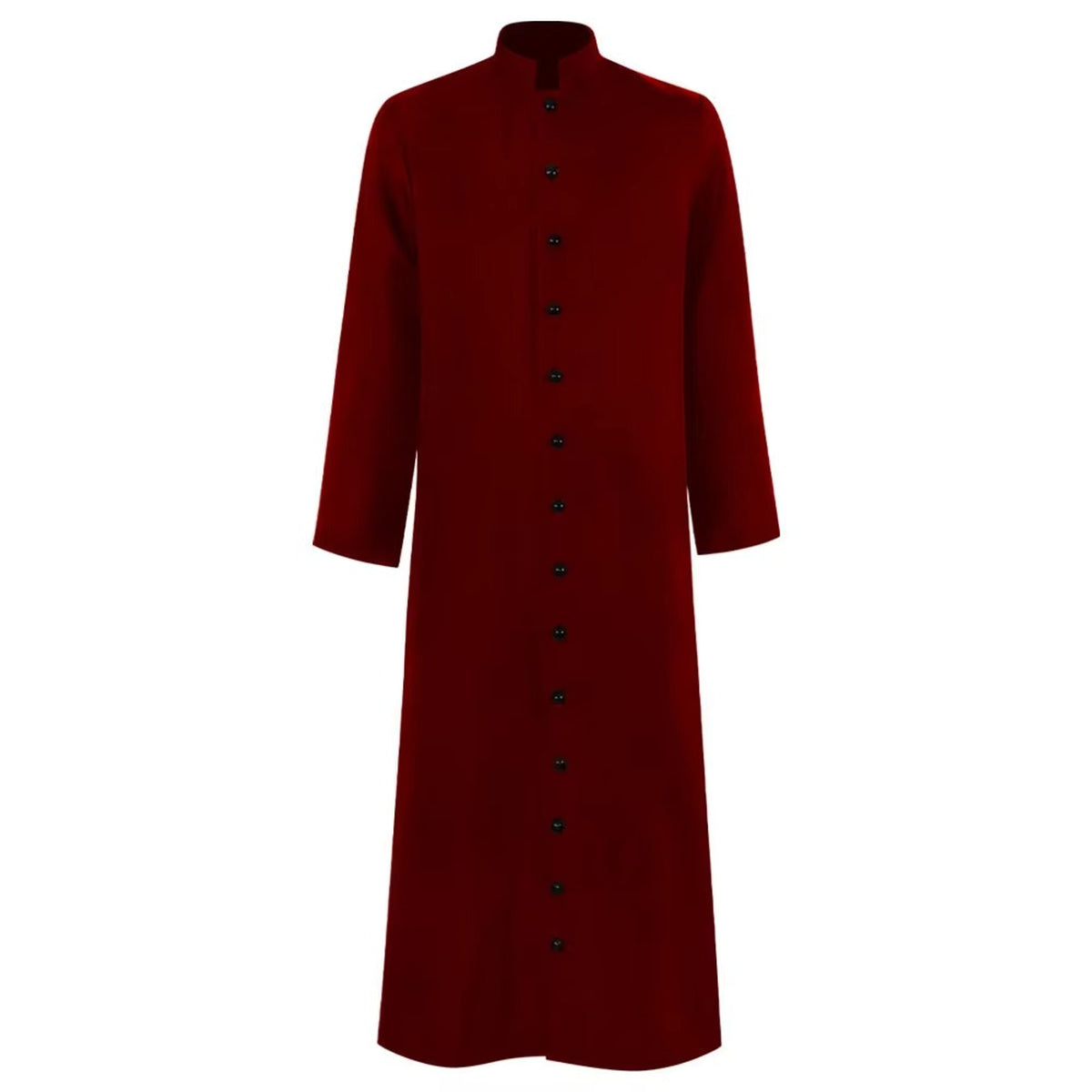 Halloween Priest Costume Cassock Robe With Button Front For Clergy Outfit Authentic Ecclesiastical Look - Image 6