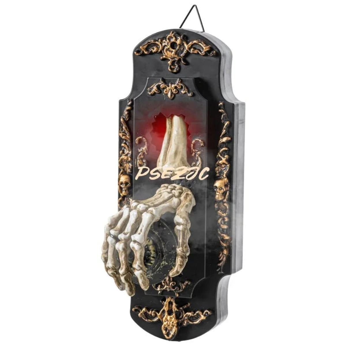 Halloween Prop Doorbell Decoration With Skeleton Hand And Glowing Candle - Image 6