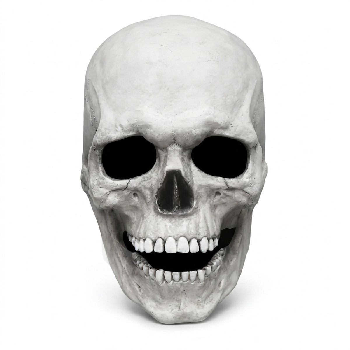 Halloween Skull Mask Realistic Full Head Skeleton With Movable Jaw And Soft Latex - Image 4