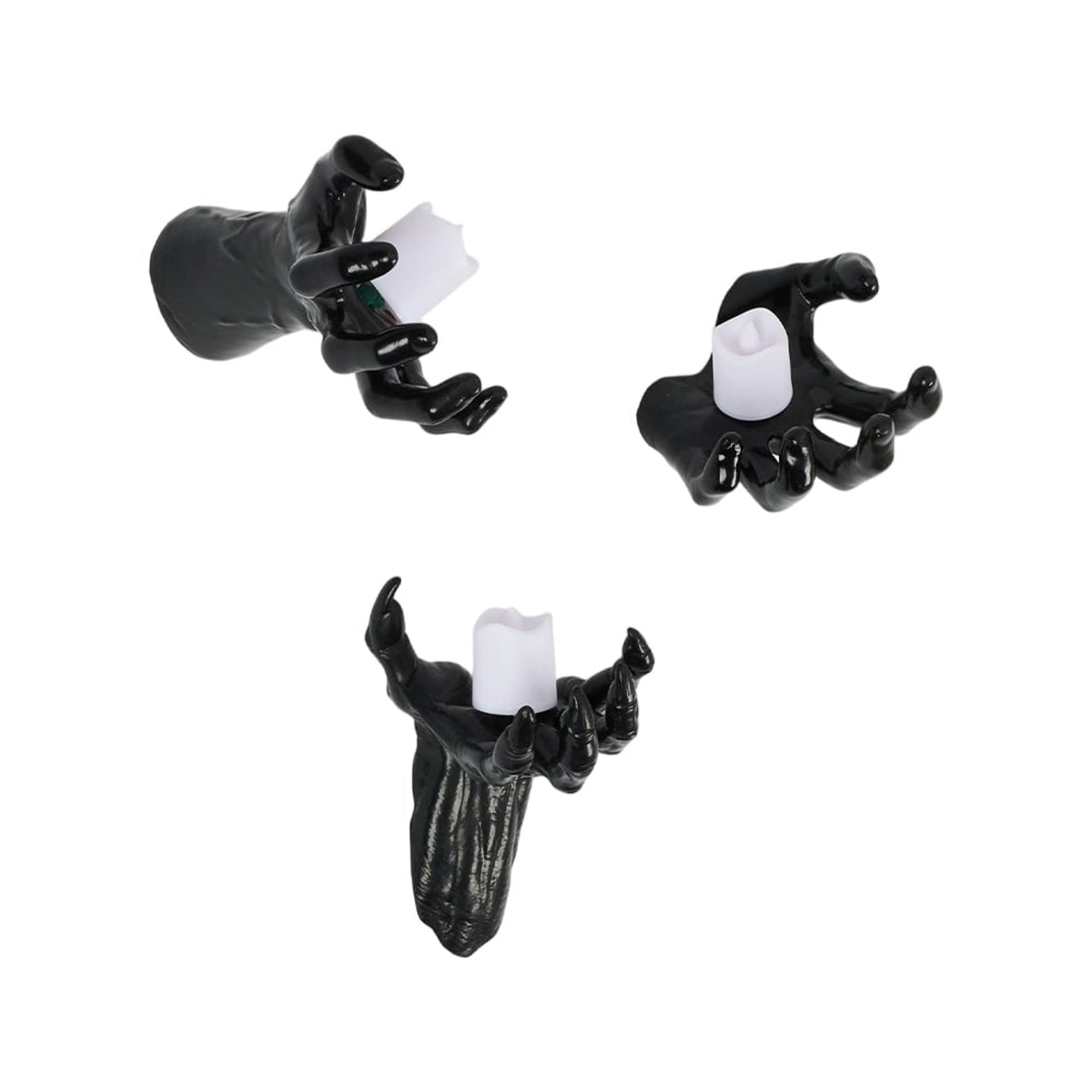 Halloween Wall Decoration Reaching Hand With Warm LED Candle Set For Decor - Image 9