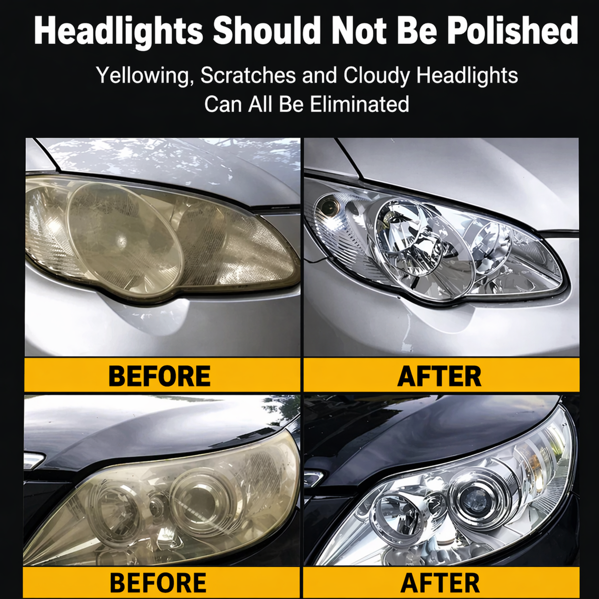 Headlight Restorer Headlight Restoration Car Headlight Cleaner Liquid - Image 6