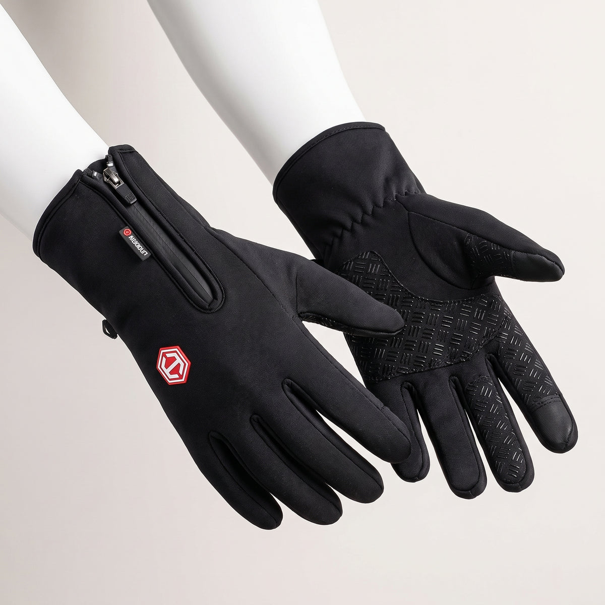 USB Heated Gloves Thermal Ladies Winter Snow Ski Cycling Touchscreen Fingertips Side Zipper Fleece Lining - Image 3