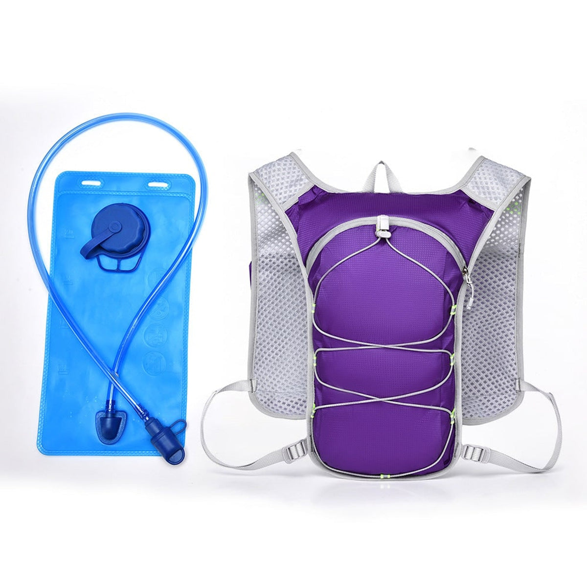 Hydration Vest With Detachable Bladder And Mesh Back Panel For Breathability - Image 16