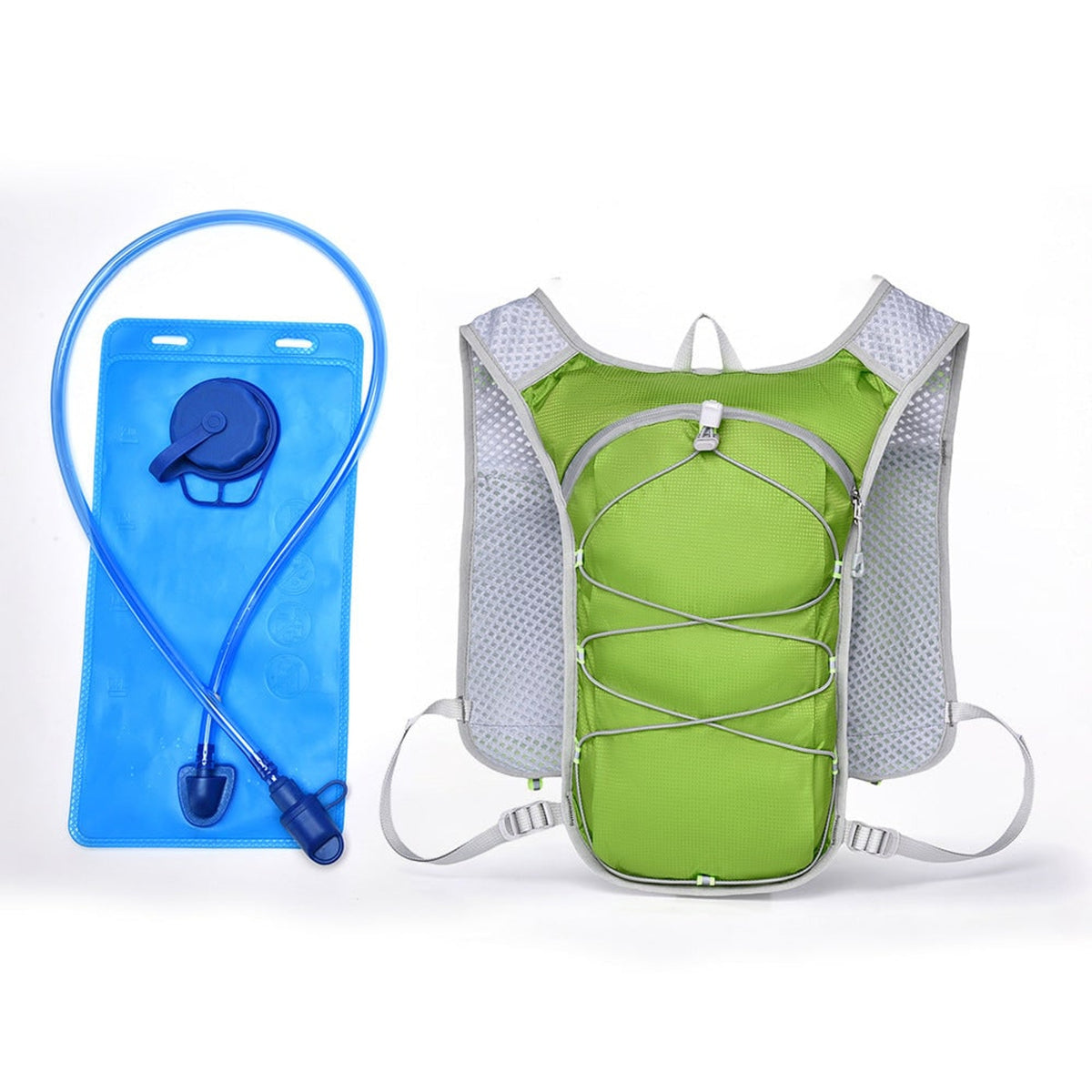 Hydration Vest With Detachable Bladder And Mesh Back Panel For Breathability - Image 6