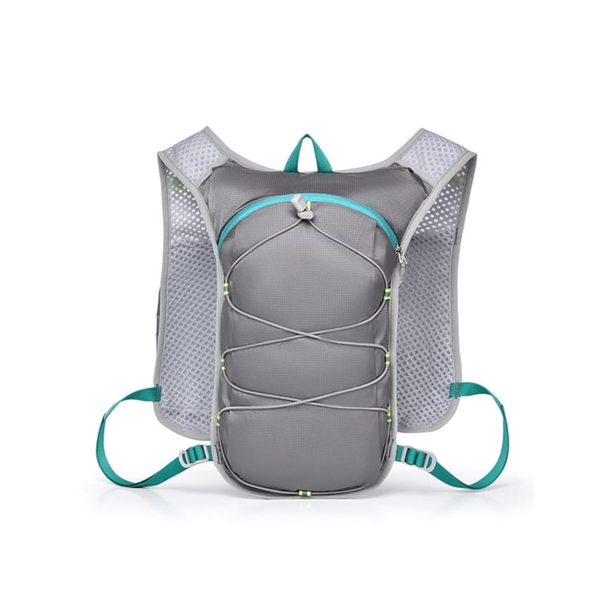 Hydration Vest With Detachable Bladder And Mesh Back Panel For Breathability - Image 9