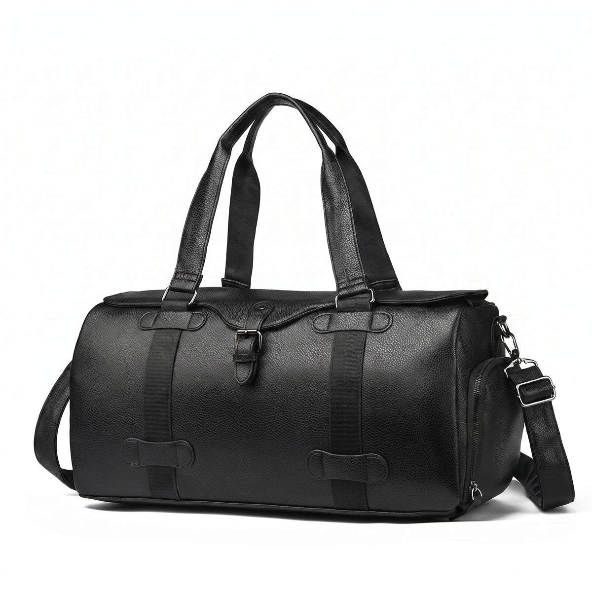 Duffel Bag with Secure Saddle Bag Design and Shoe Compartment - studio