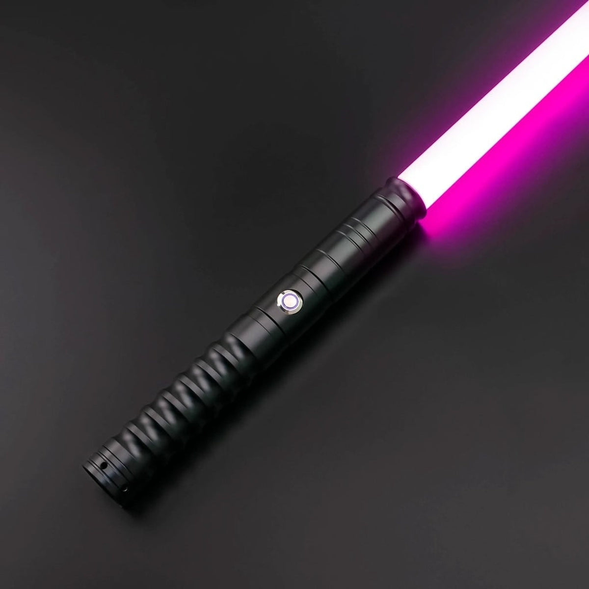Light-Up Lightsaber For Halloween Party Toy Sword With Glowing RGB LED Blade And Ribbed Grip Handle - Image 3