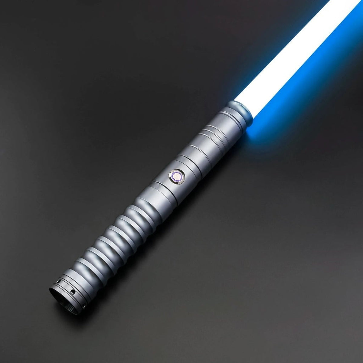Light-Up Lightsaber For Halloween Party Toy Sword With Glowing RGB LED Blade And Ribbed Grip Handle - Image 4