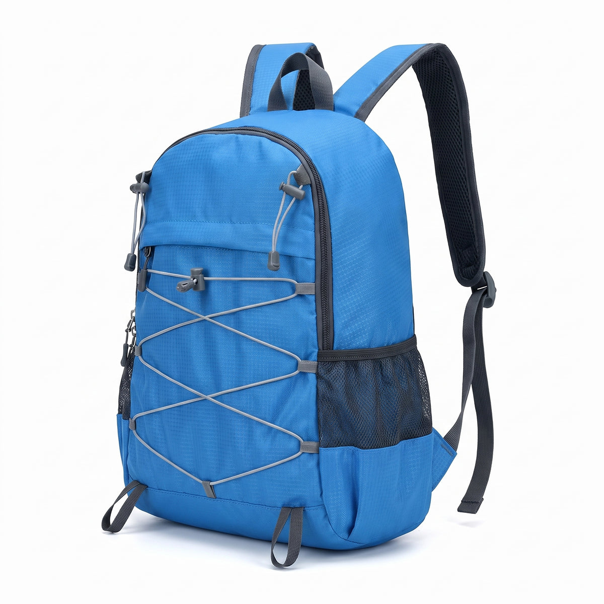Lightweight Backpack with Adjustable Compact Travel and Compression Straps - angle