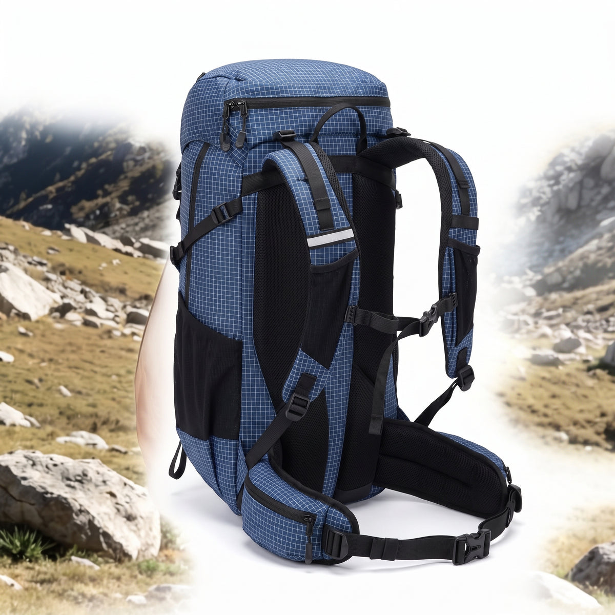 Lightweight Hiking Backpack with Supportive Small and Pattern - angle