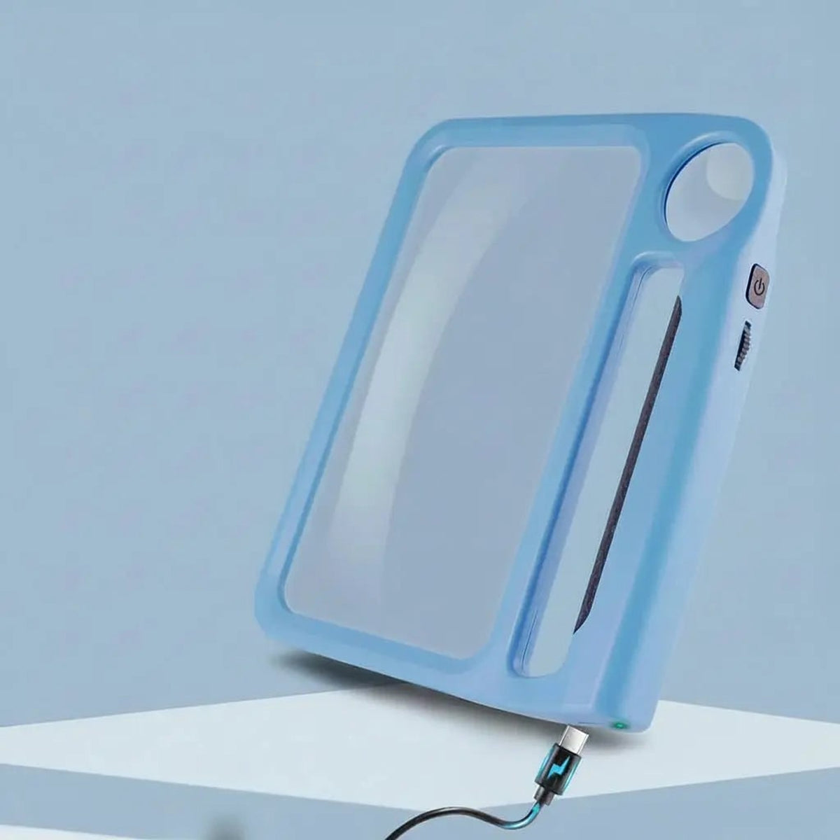 Magnifying Glass With Light Handheld Rectangular LED Lighted Plastic Dual Lens - Image 2