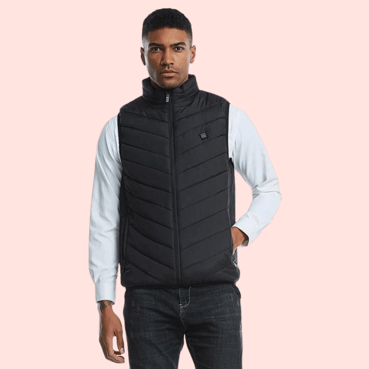 Men's Quilted Heating Vest Battery Powered Heated Apparel With USB Rechargeable Design - Image 3