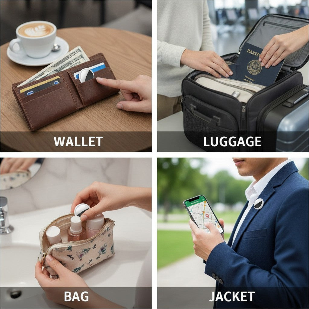Tracker Bluetooth Mini per Chiavi e Bagagli, Localizzatore Smart per Portafogli, Borse e Animali benefits