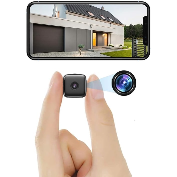 Mini Security Camera Wireless Indoor Home Surveillance With Night Vision Compact Design - Image 1