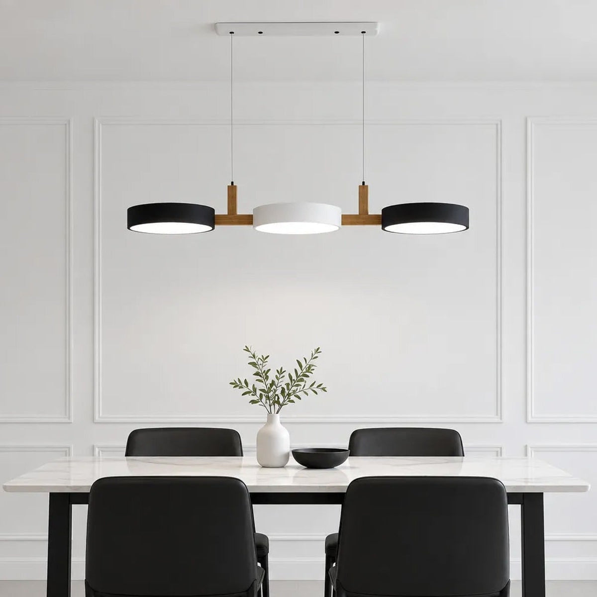 Modern Wooden Multi-Head Pendant Chandelier With Adjustable Cord - Image 20