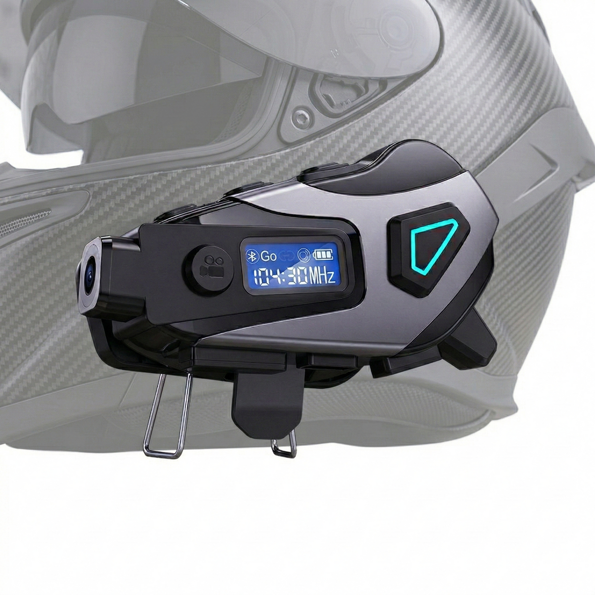 Motorcycle Helmet Camera And Intercom System With Bluetooth Headset And Dash Cam Functionality - Image 1