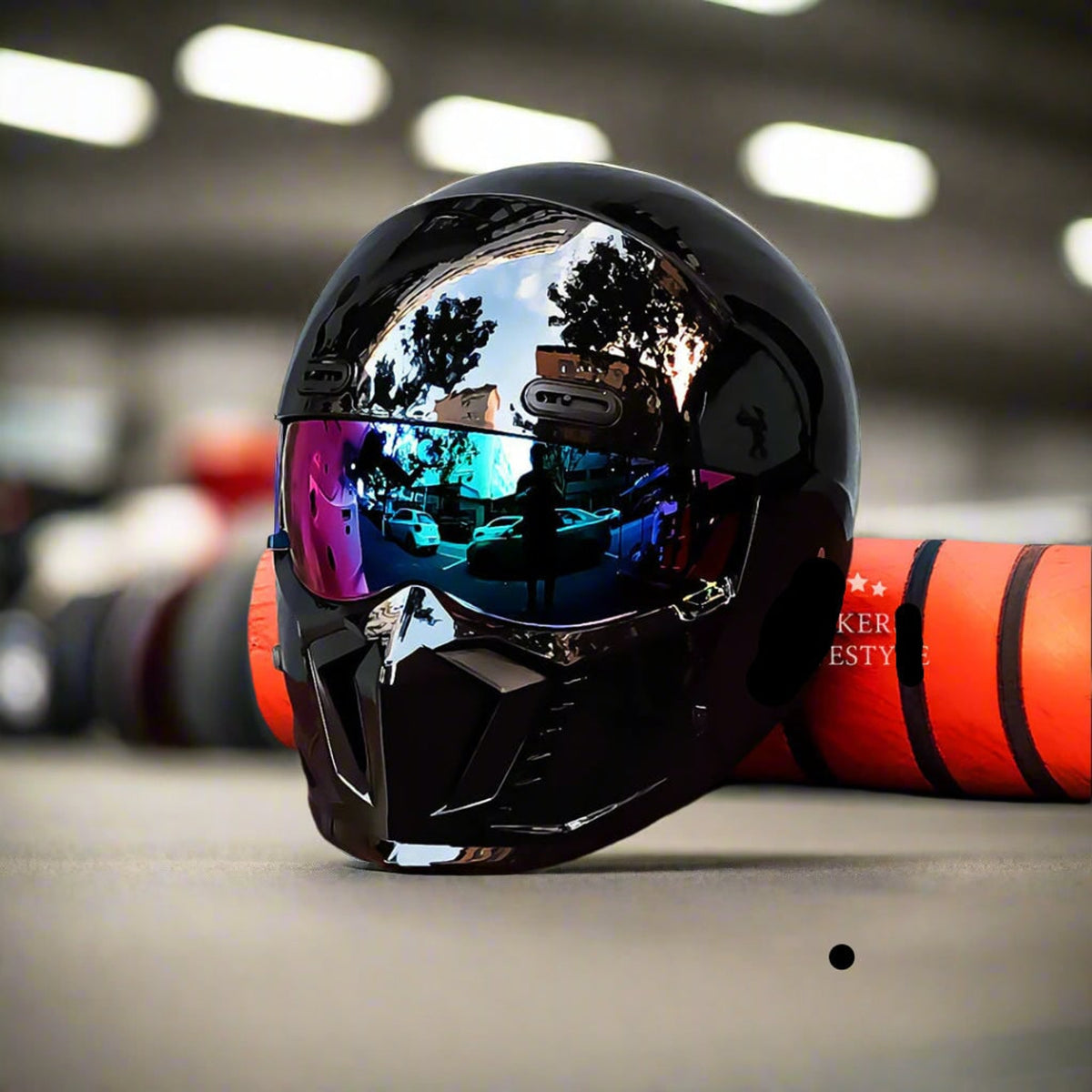 Motorcycle Helmet Full Face With Visor Retro Classic Design For Riding - Image 5