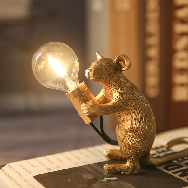 Mouse Lamp Table Resin Animal Figurine Decor 47 Characters This Is Below 70 So We Need Add More Descriptors. - Image 4
