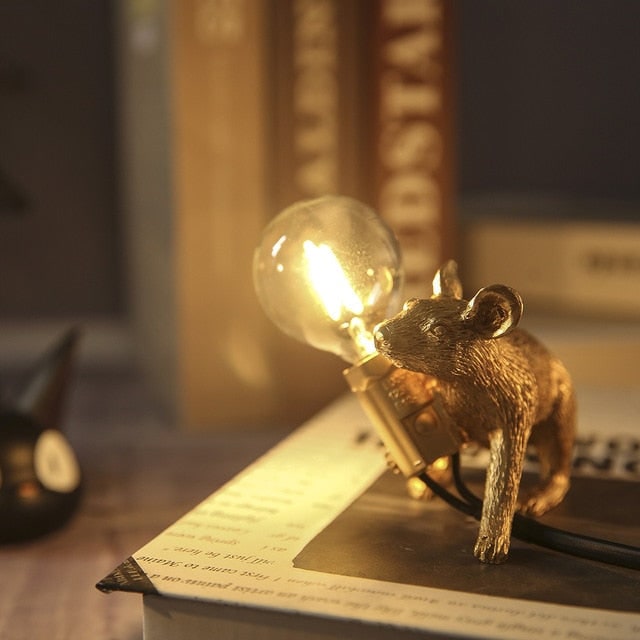Mouse Lamp Table Resin Animal Figurine Decor 47 Characters This Is Below 70 So We Need Add More Descriptors. - Image 6