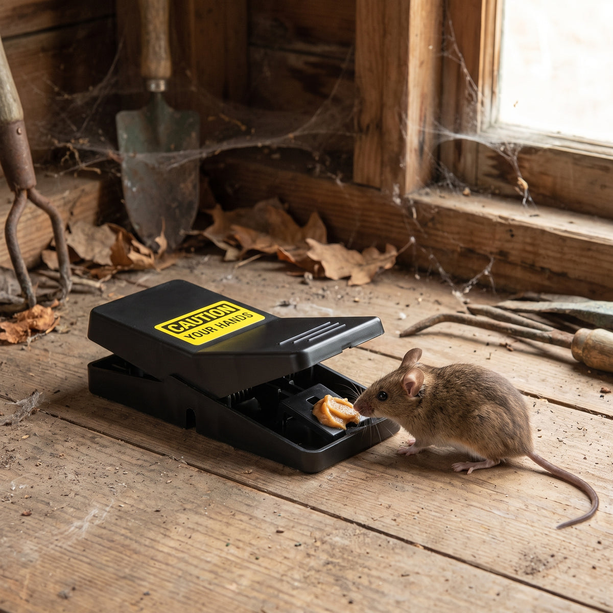 Mouse Trap Rat Rodent Killer Plastic Snap Black Pest Control Indoor Outdoor - hero