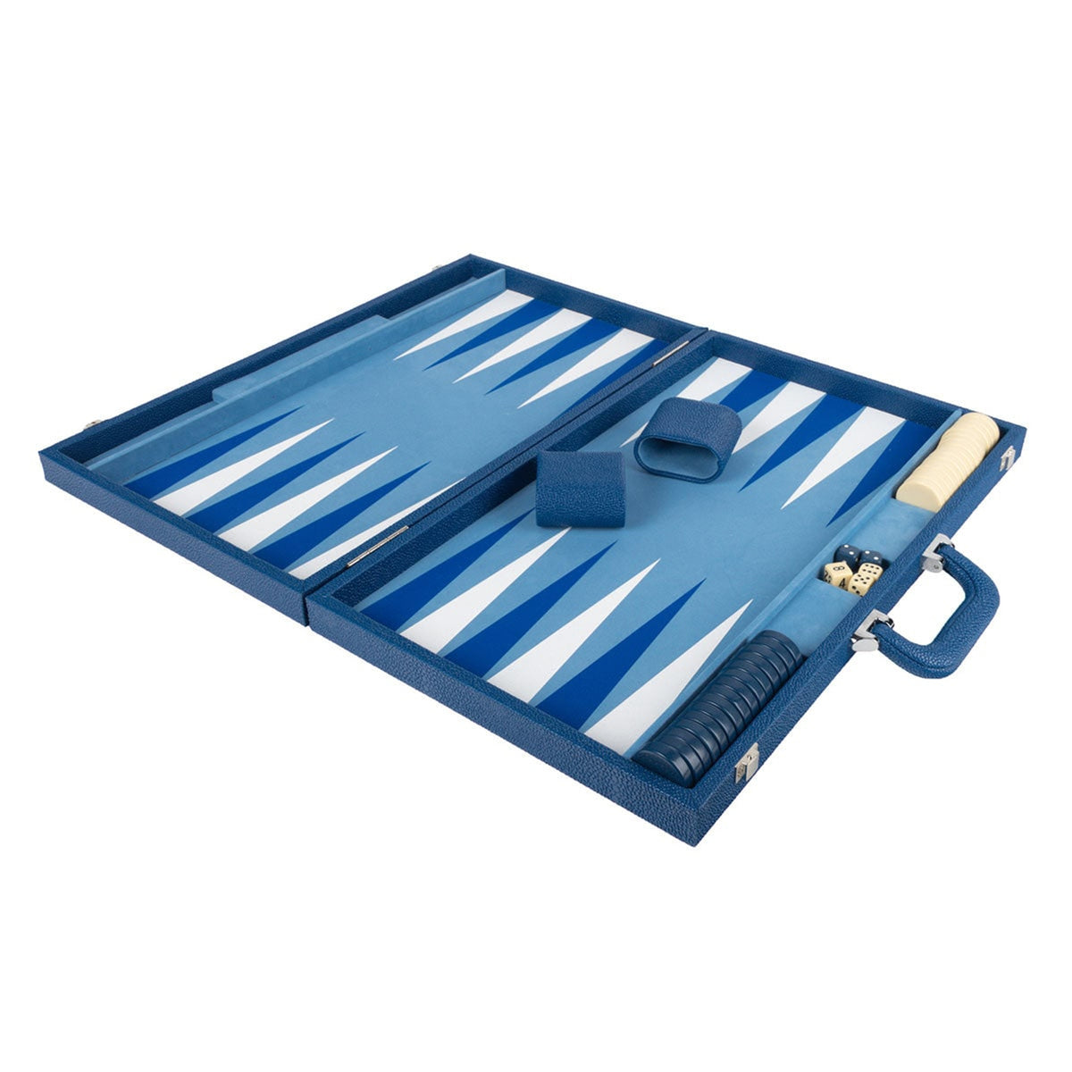 Onyx Backgammon Set With Elegant Stingray-Textured Frame - Image 3