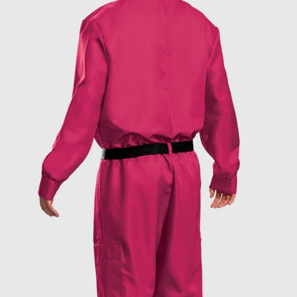 Pink Hooded Jumpsuit Costume With And Belt Halloween Party Costume - Image 6