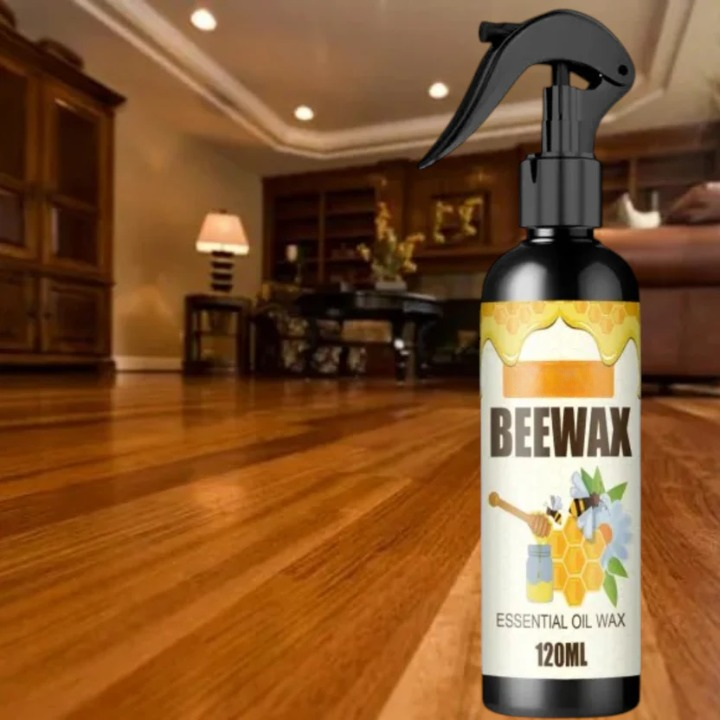 Polish For Wood Furniture Beeswax Care Spray 120ml Bamboo Leather Floor Treatment - Image 1