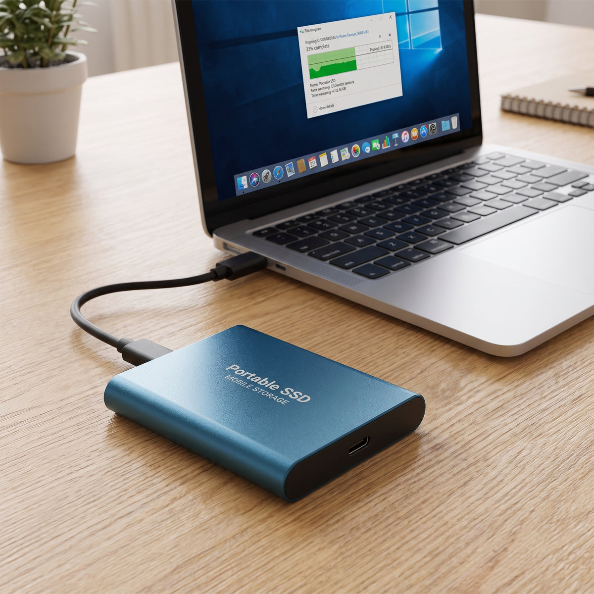 Portable Ssd External Solid State Drive USB C High Capacity Mobile Storage - Image 1