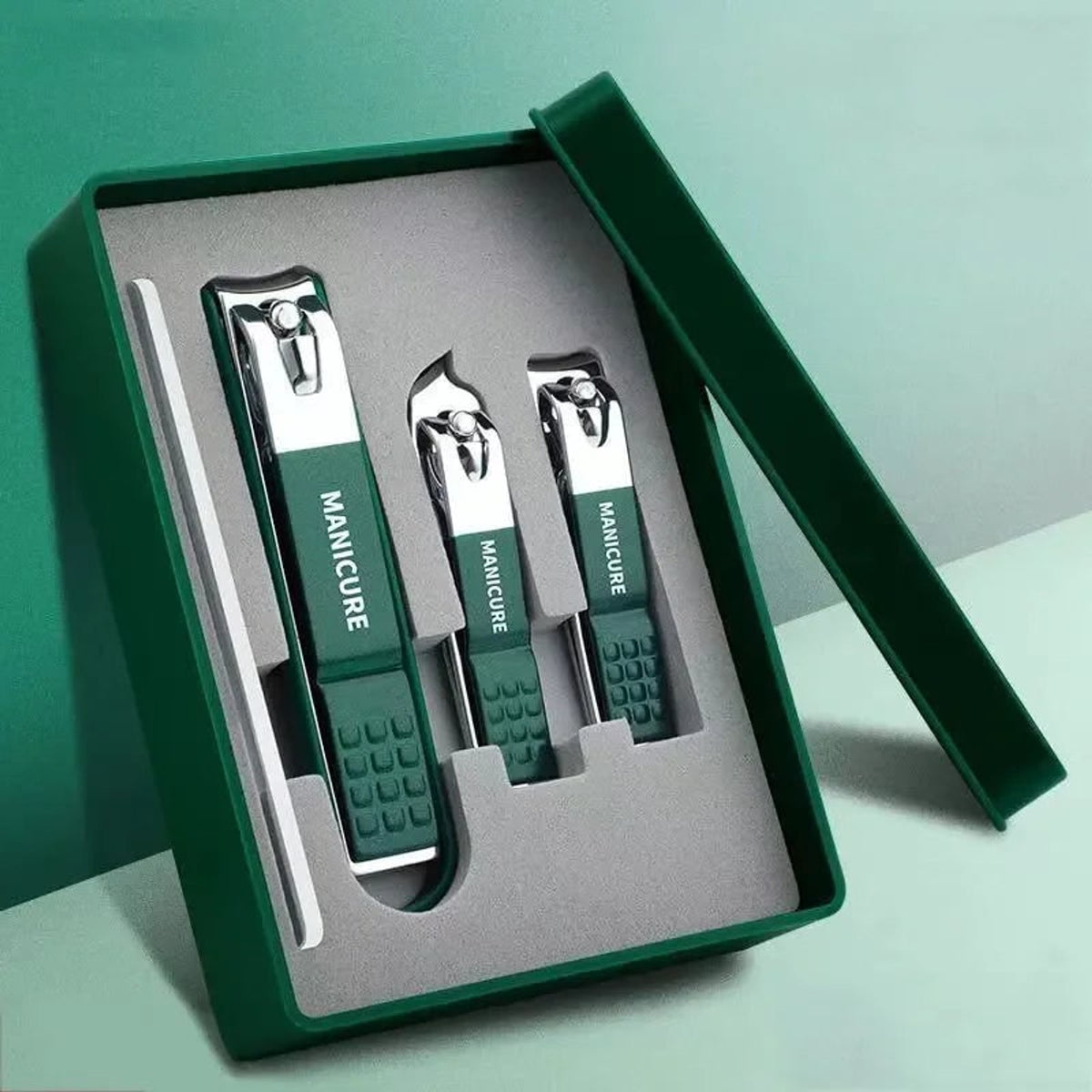 Professional Stainless Steel Nail Care Set With Manicure & Pedicure Tools In Storage Box - Image 1