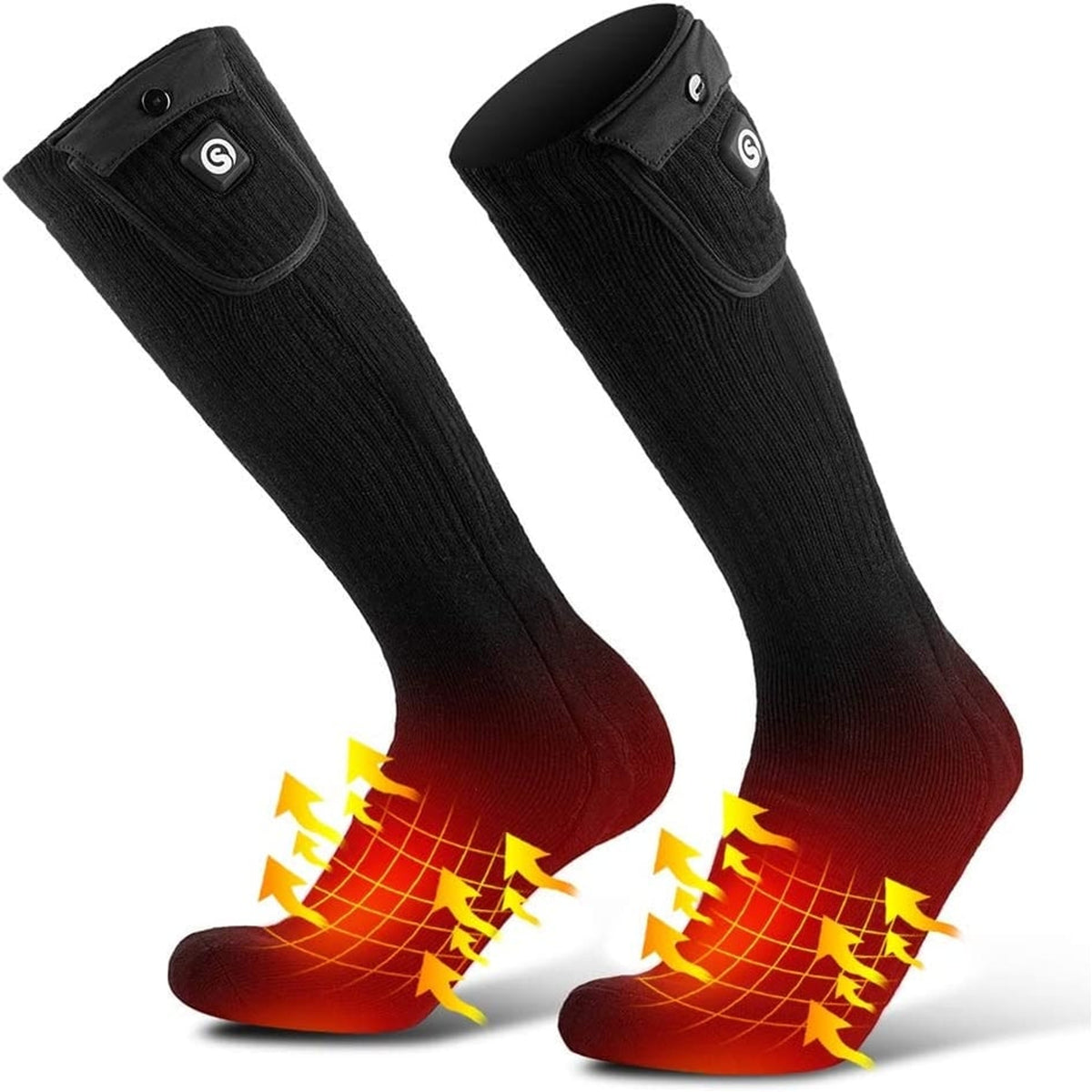 Rechargeable Battery Heated Socks With Moisture Wicking In A Knee High Unisex Design - Image 8