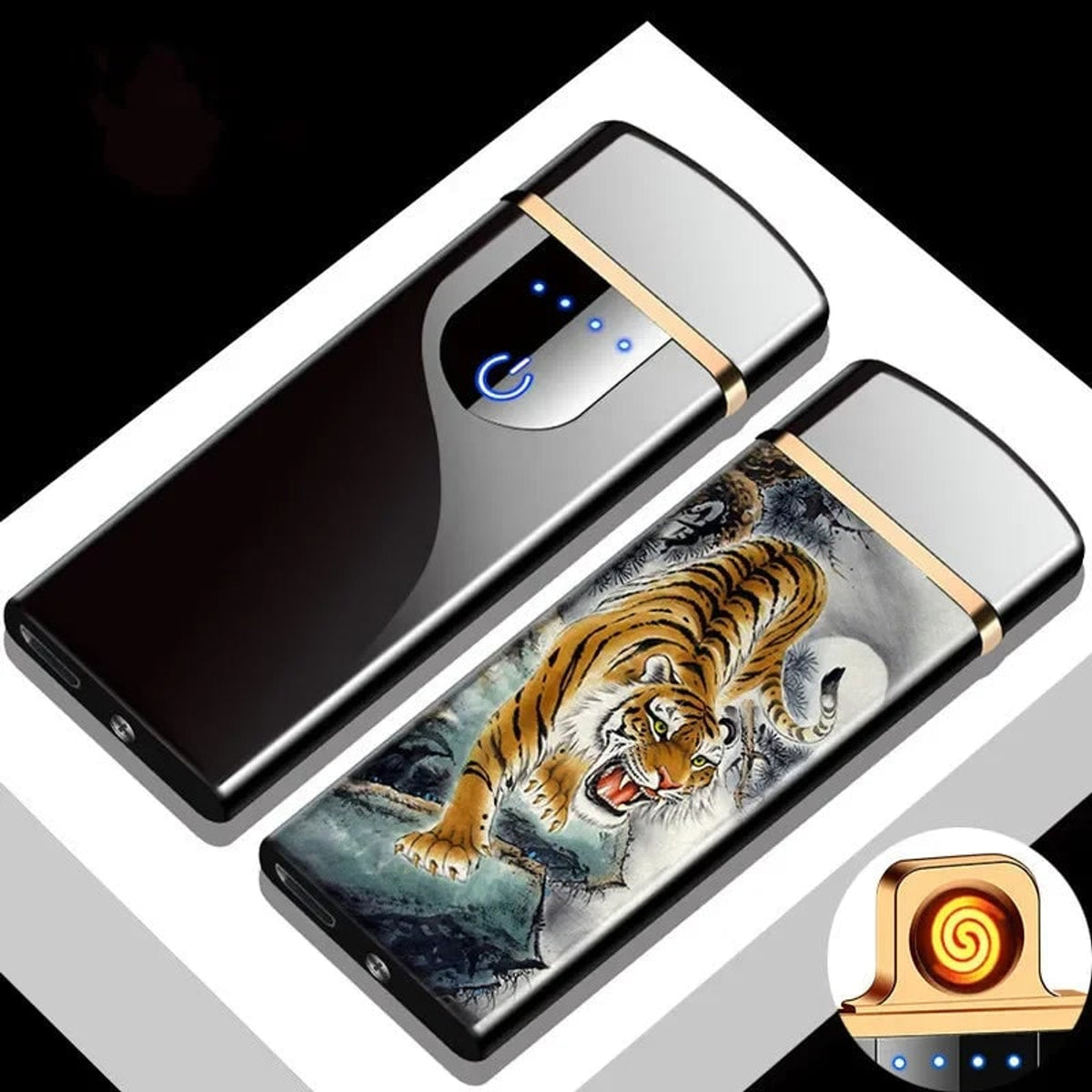 Rechargeable USB Plasma Lighter With Windproof Electronic Metal Design - Image 24