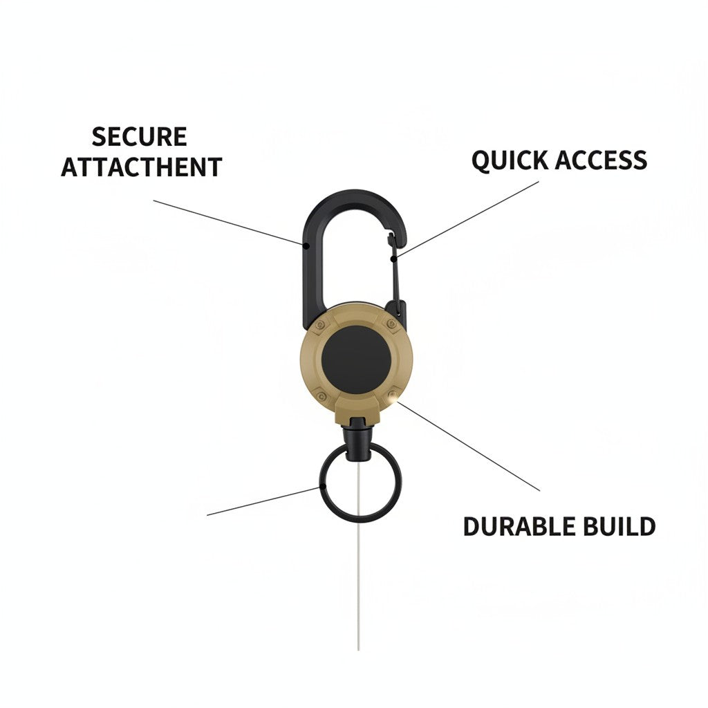 retractable badge reel key benefits and features